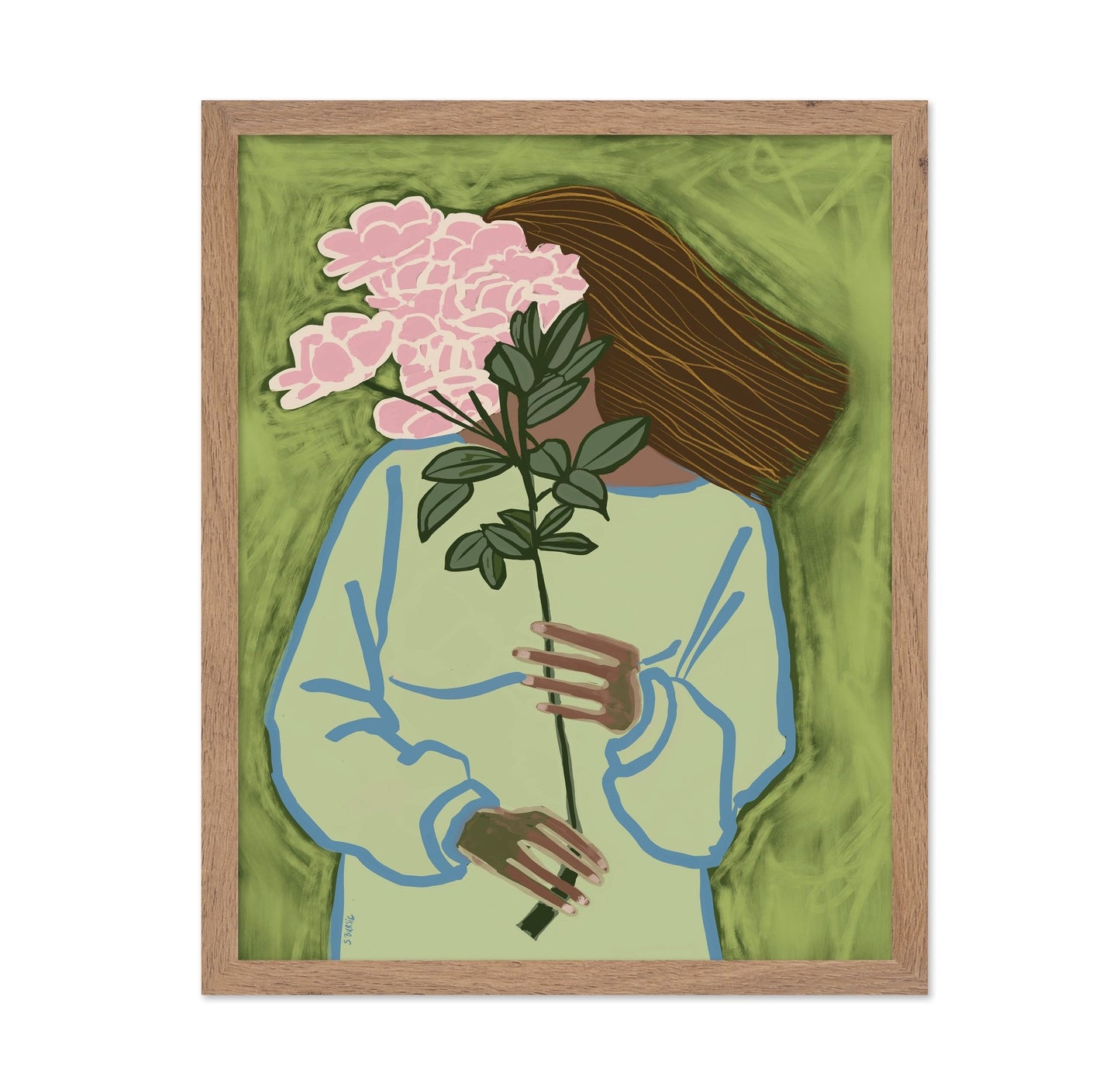 Floral Face Portrait No2
