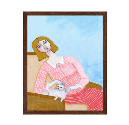 Woman With Cat No4