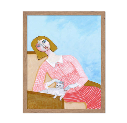 Woman With Cat No4