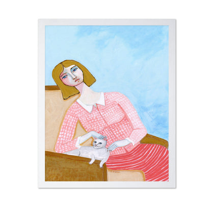 Woman With Cat No4