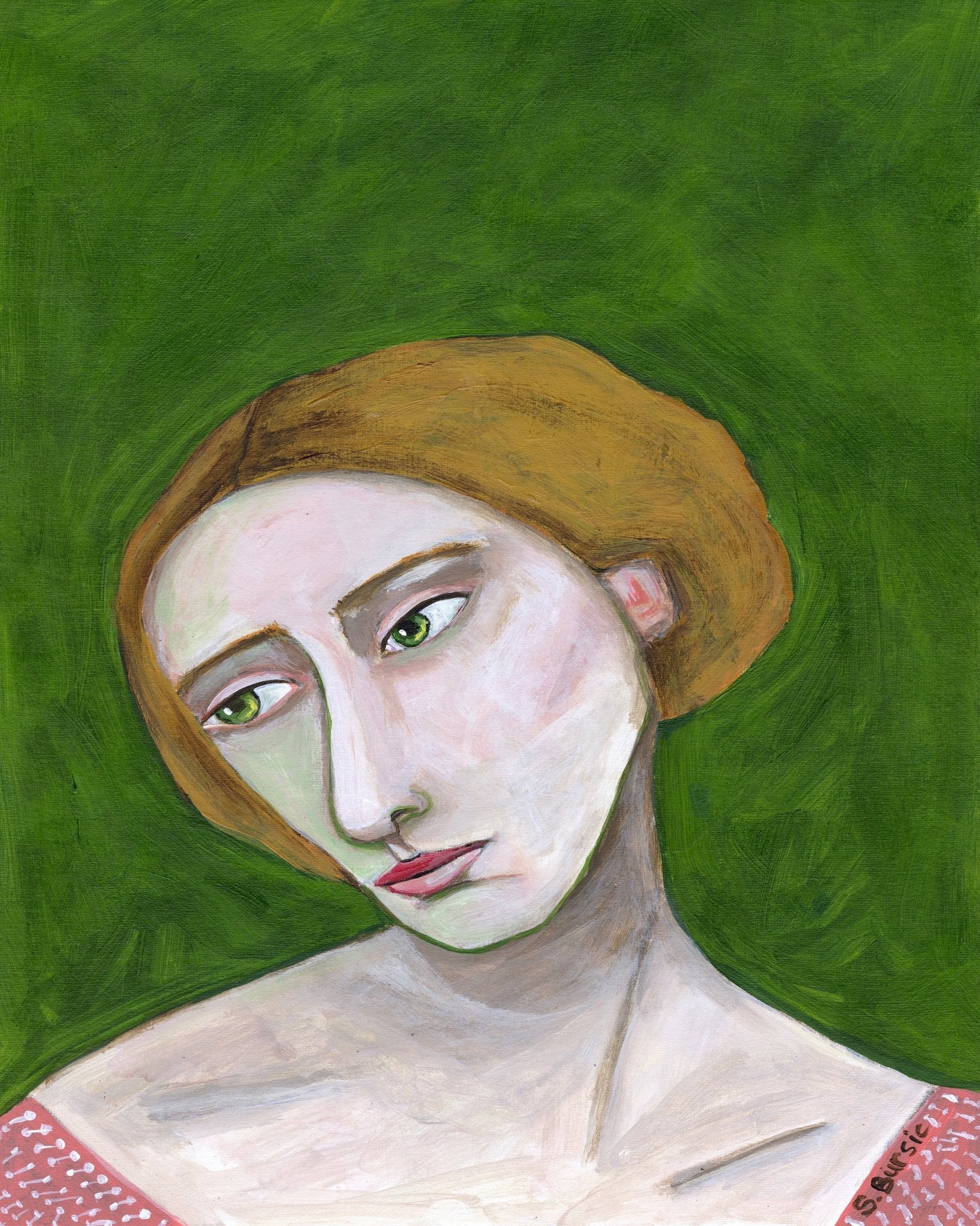 Soft Green Portrait