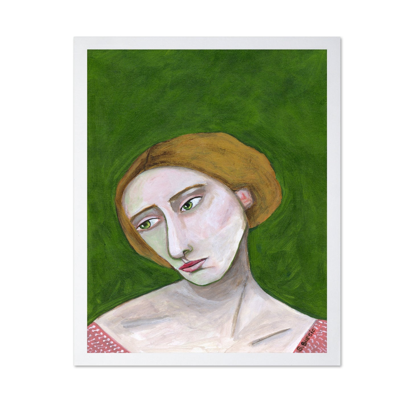 Soft Green Portrait