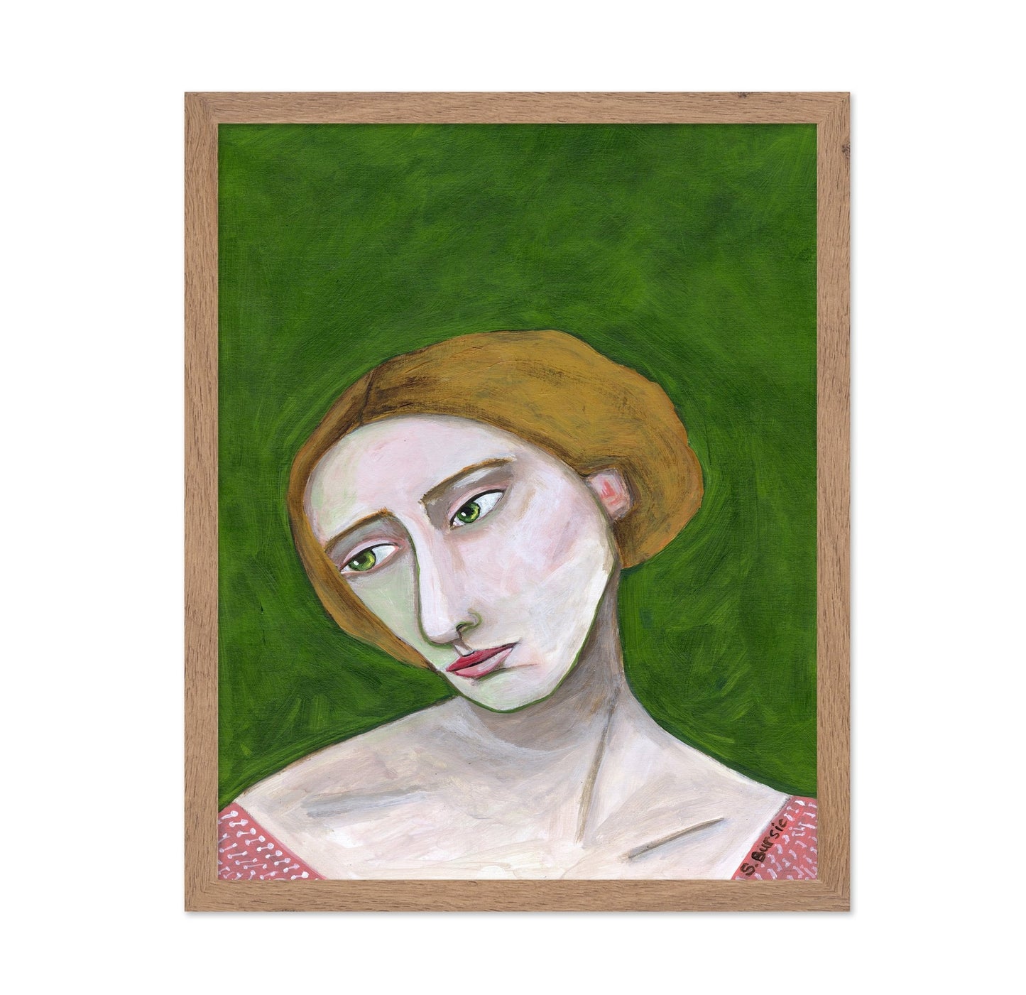 Soft Green Portrait