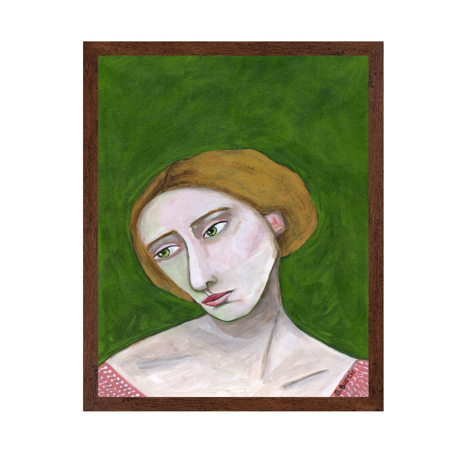 Soft Green Portrait