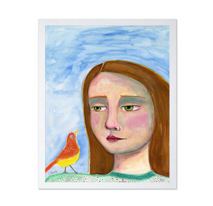 Girl With Little Bird