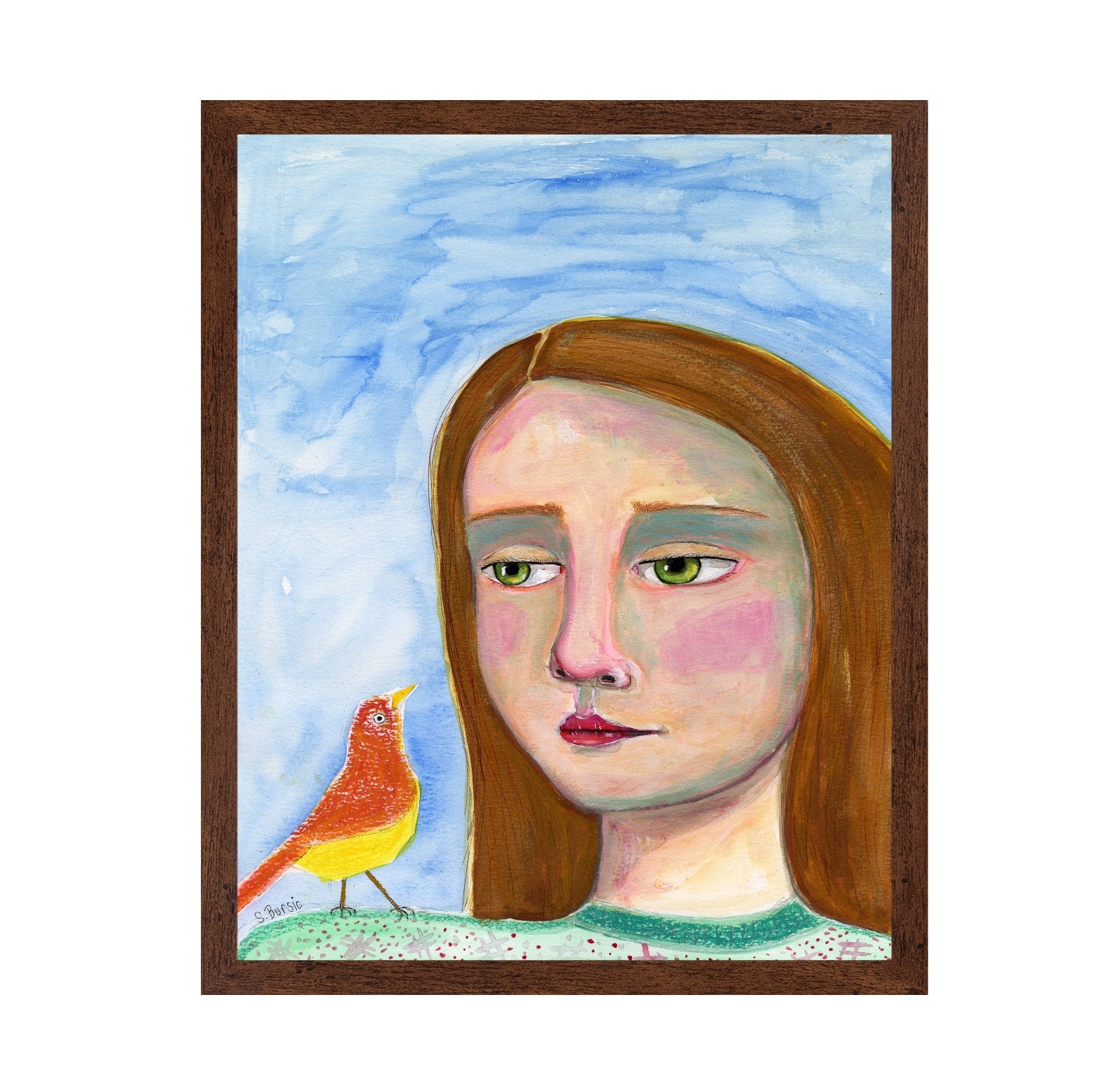Girl With Little Bird