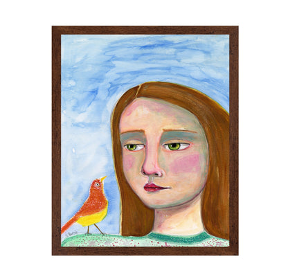 Girl With Little Bird