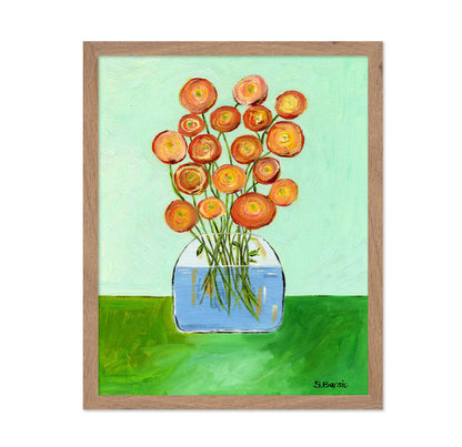 Orange Bloom Vase No2