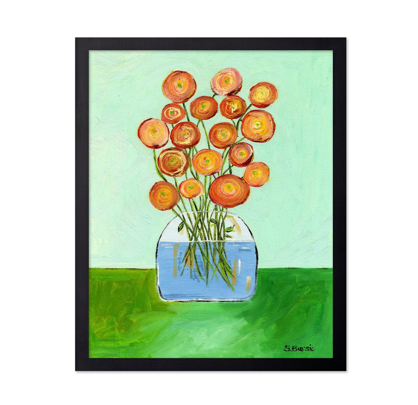 Orange Bloom Vase No2
