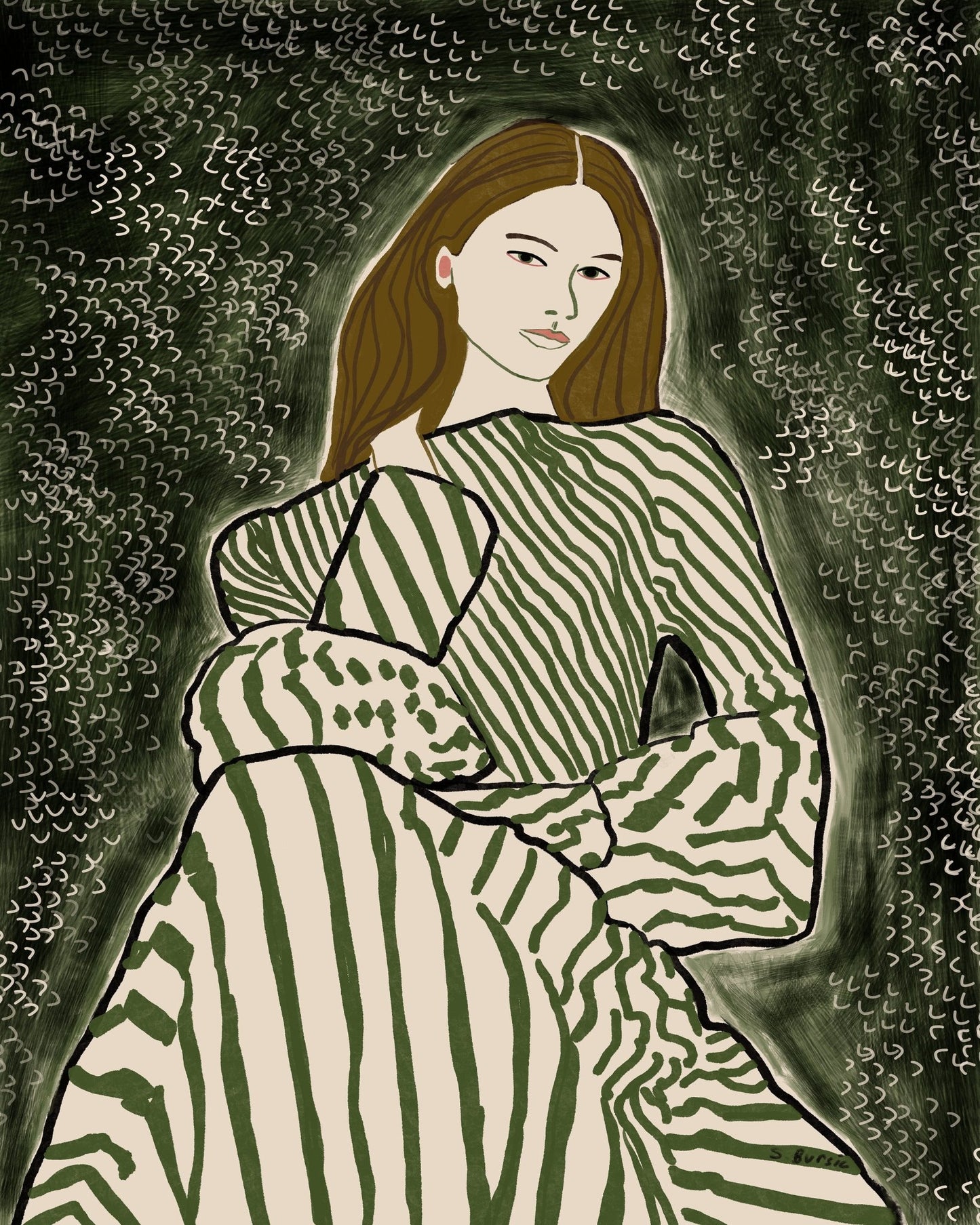 Green Pattern Muse