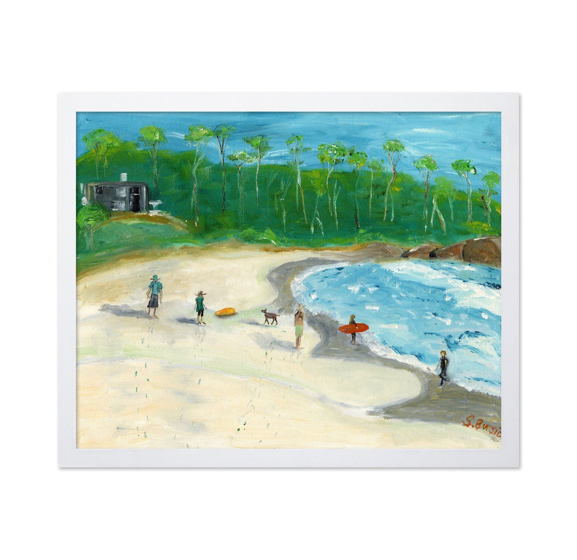 Beach Day Scene