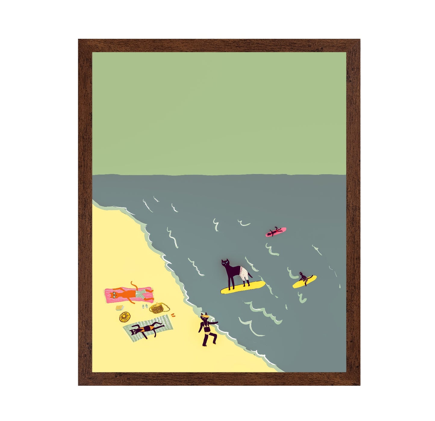 Cats Beach Day