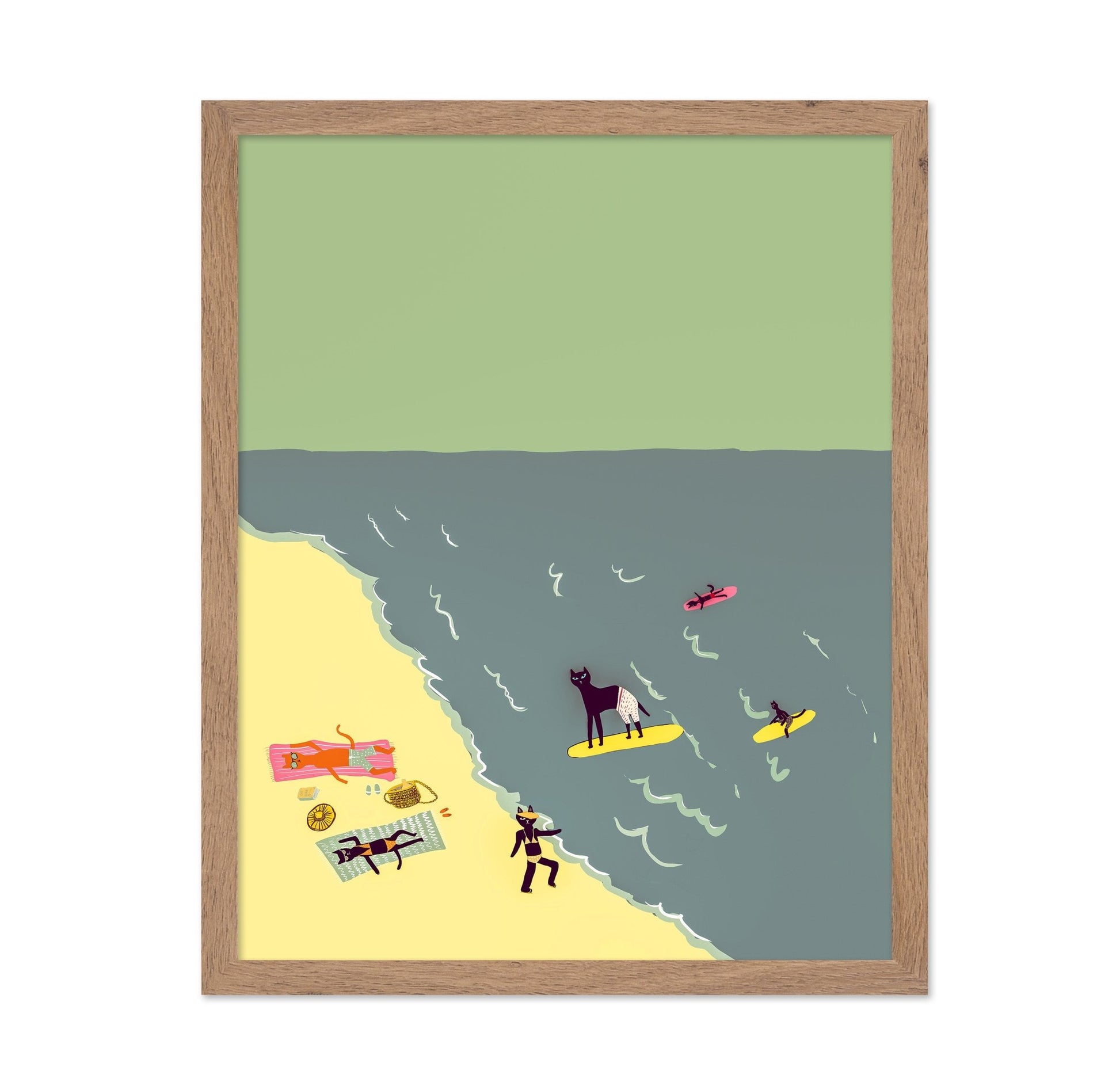 Cats Beach Day