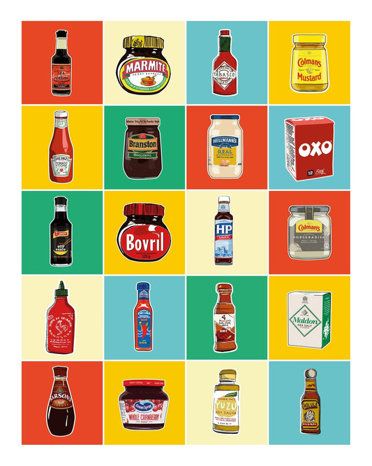 Condiment Collection Grid