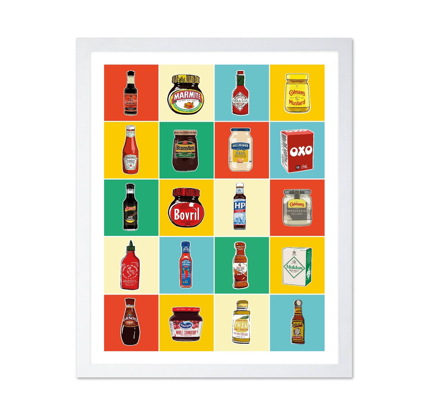 Condiment Collection Grid
