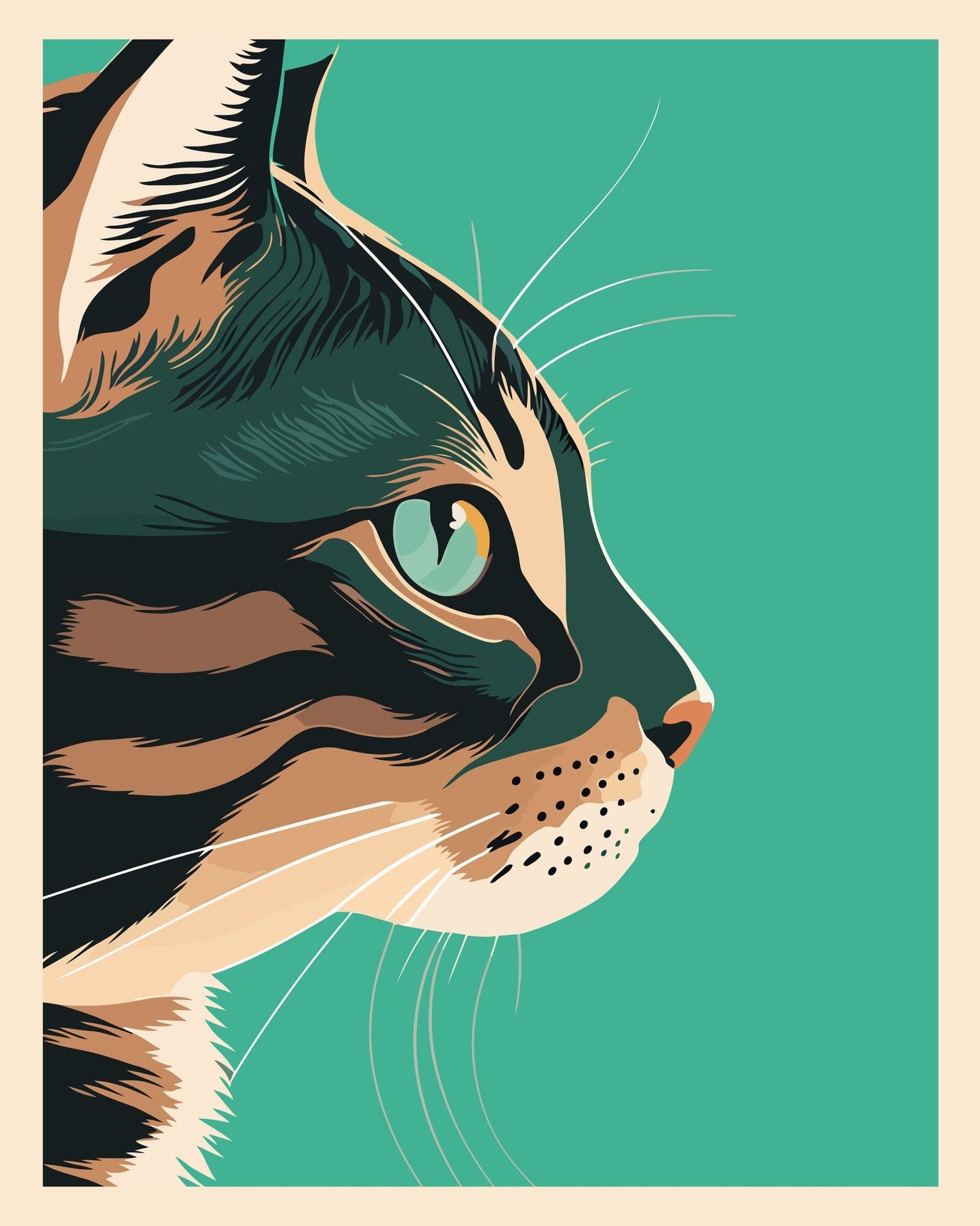 Modern Cat Portrait