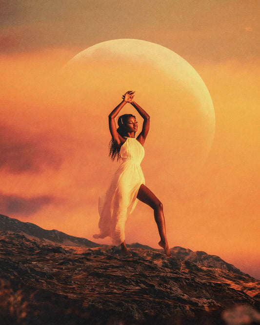 Golden Sunset Pose