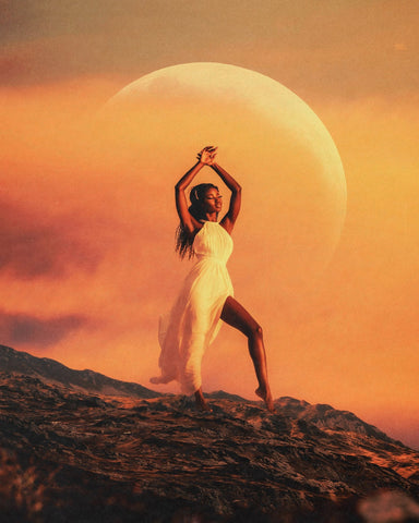 Golden Sunset Pose