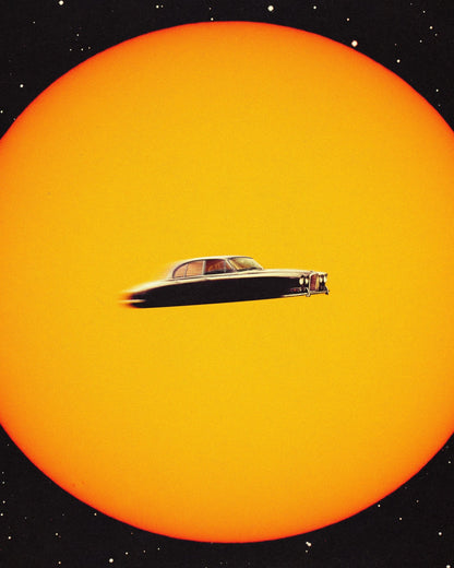 Floating Retro Car