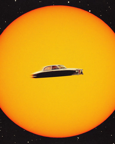 Floating Retro Car