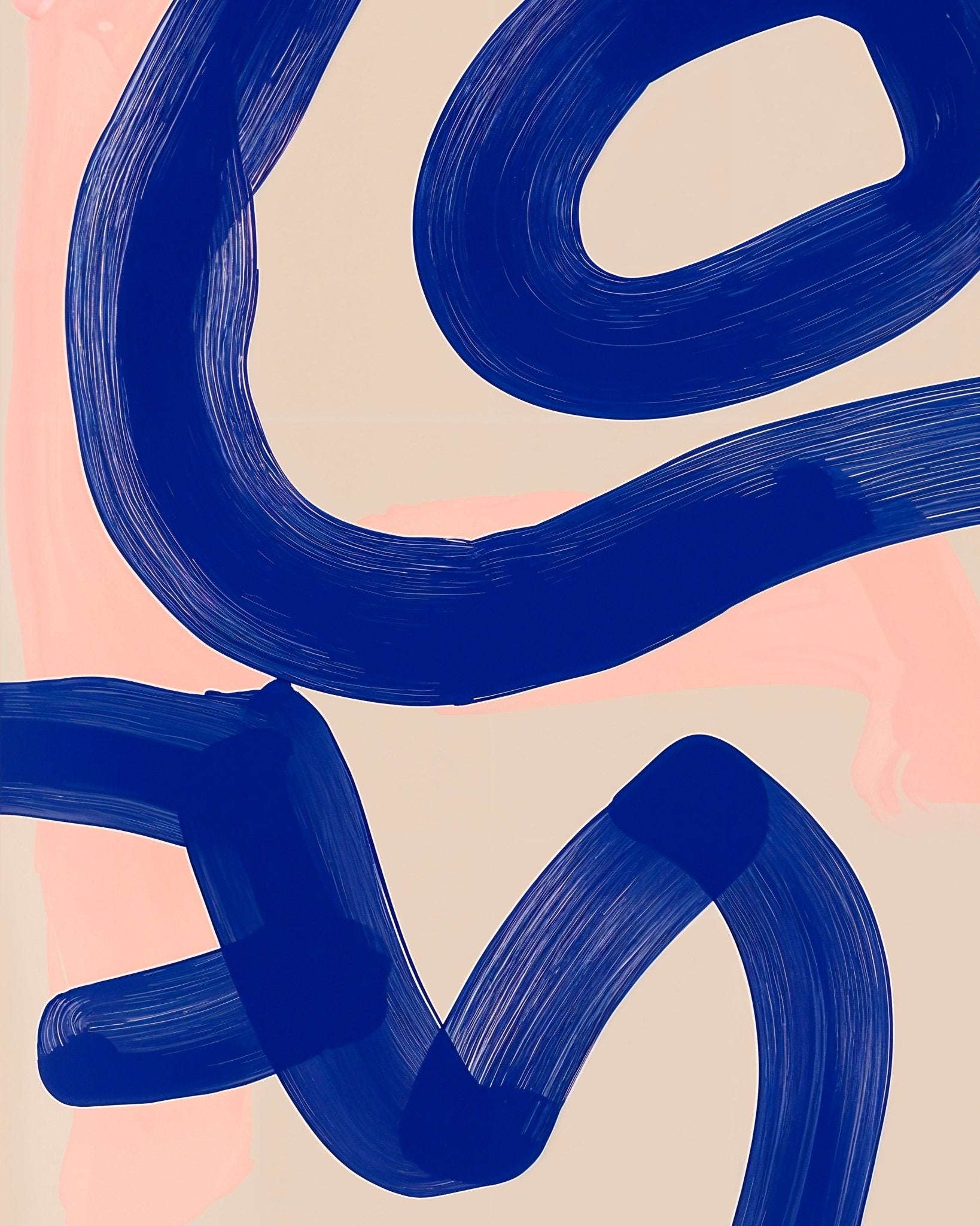 Bold Indigo Curves