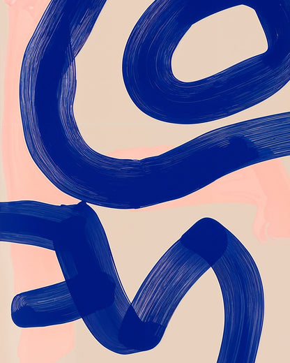Bold Indigo Curves