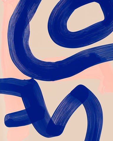 Bold Indigo Curves