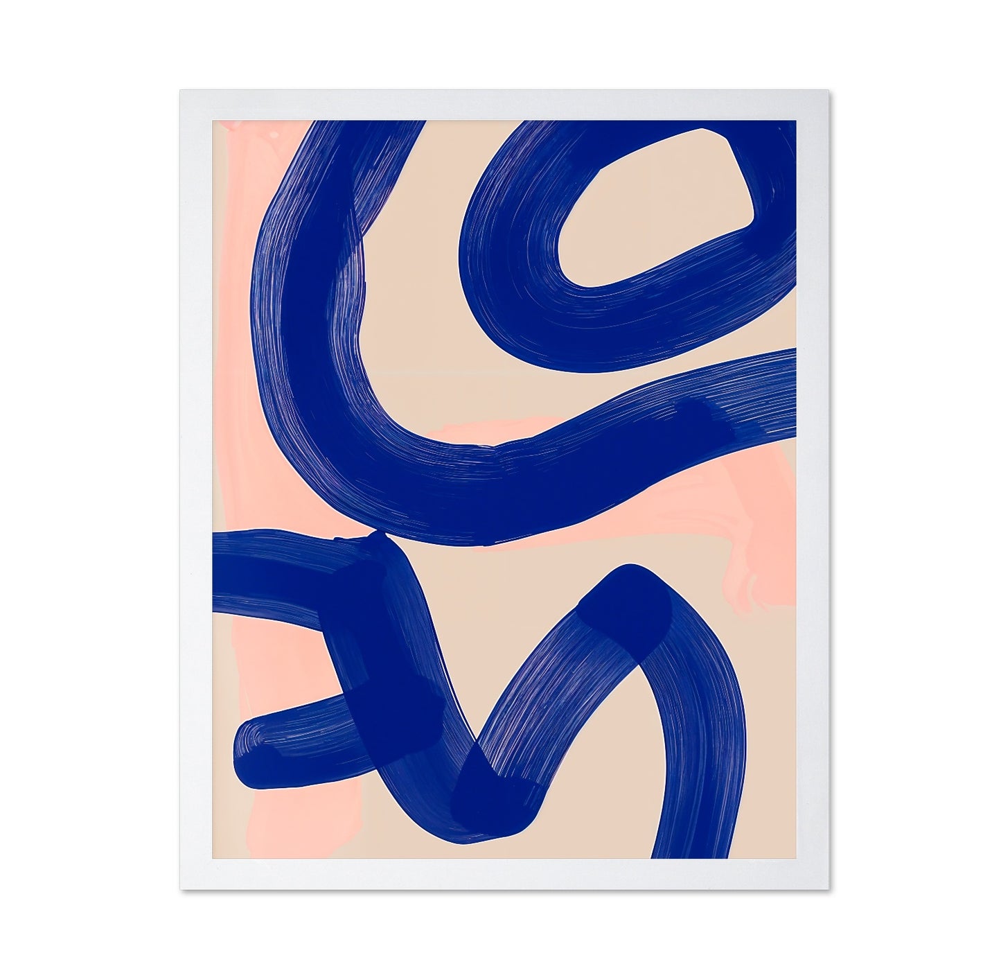 Bold Indigo Curves