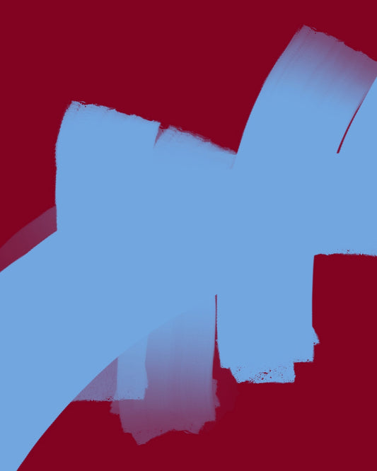 Blue Stroke Contrast