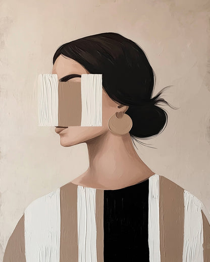 Hidden Gaze Portrait