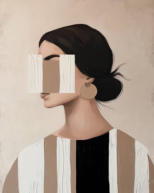 Hidden Gaze Portrait