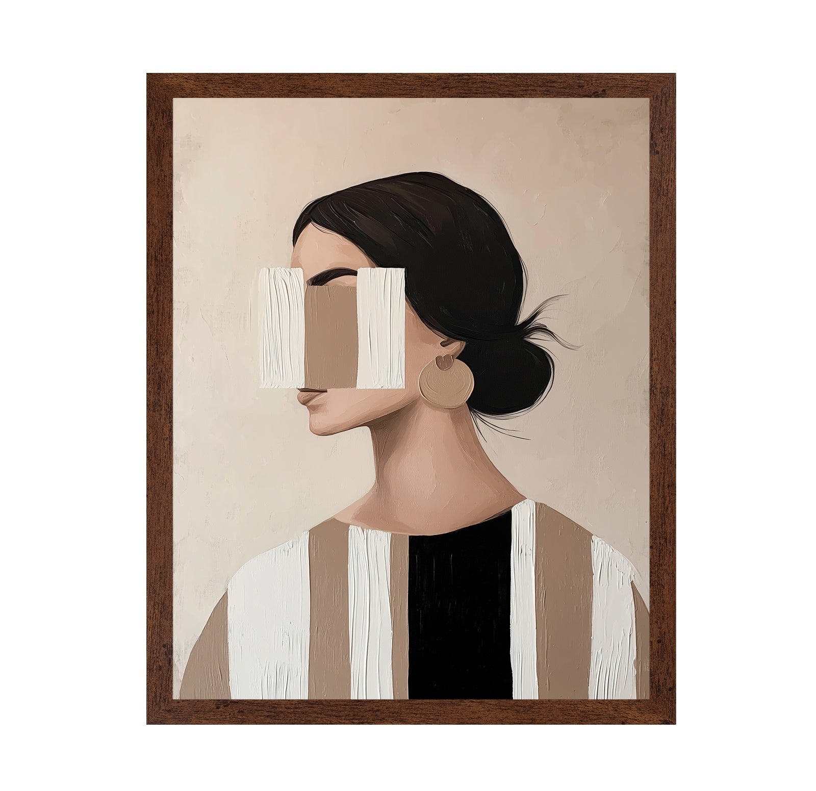 Hidden Gaze Portrait