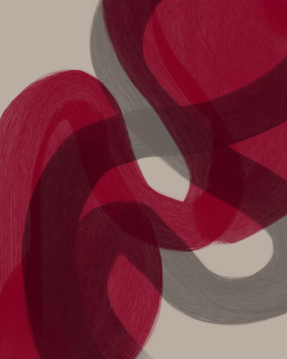 Crimson Flow Layers No1