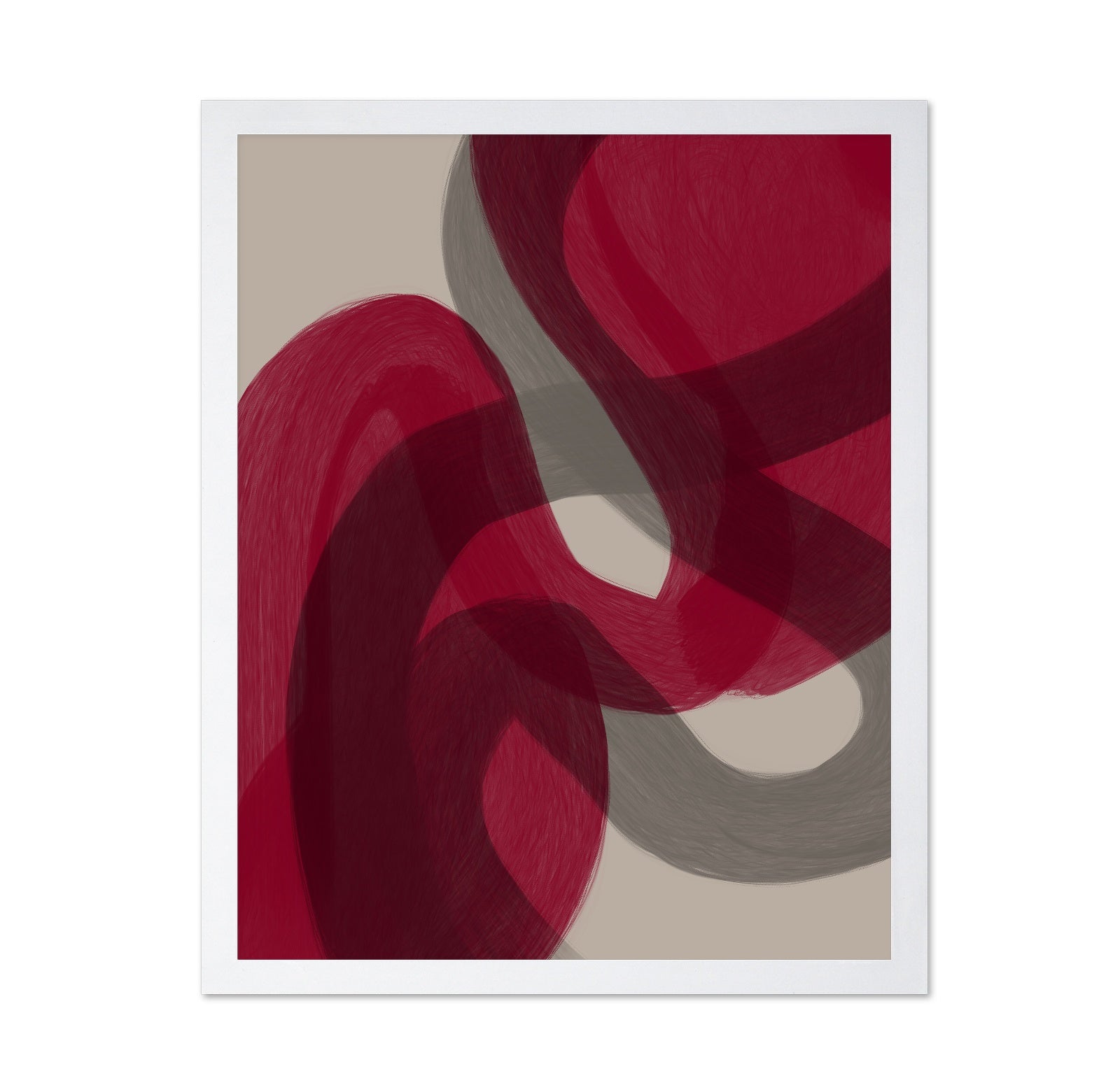 Crimson Flow Layers No1