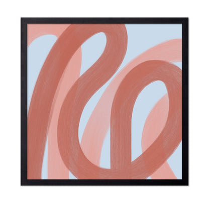 Coral Ribbon Abstract