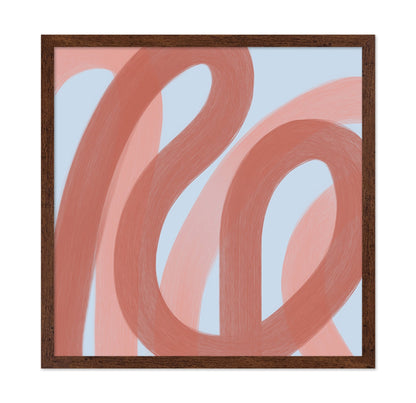 Coral Ribbon Abstract