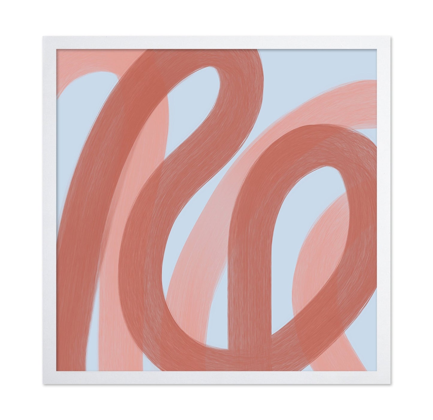 Coral Ribbon Abstract