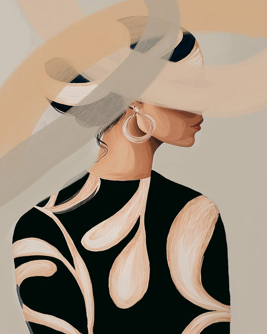 Elegant Hat Portrait No3
