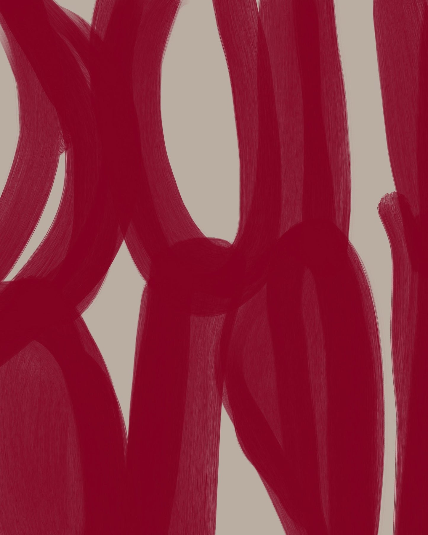 Crimson Ribbon Lines