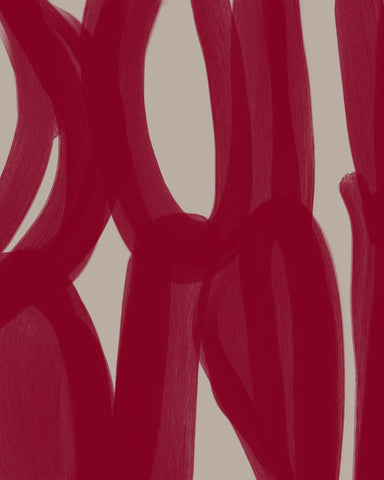 Crimson Ribbon Lines