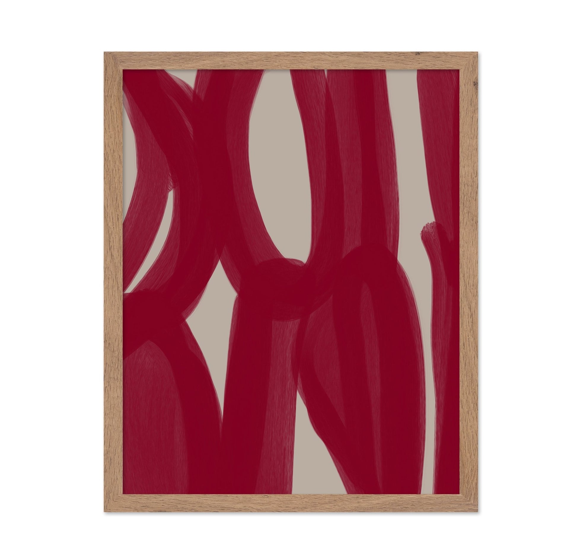 Crimson Ribbon Lines