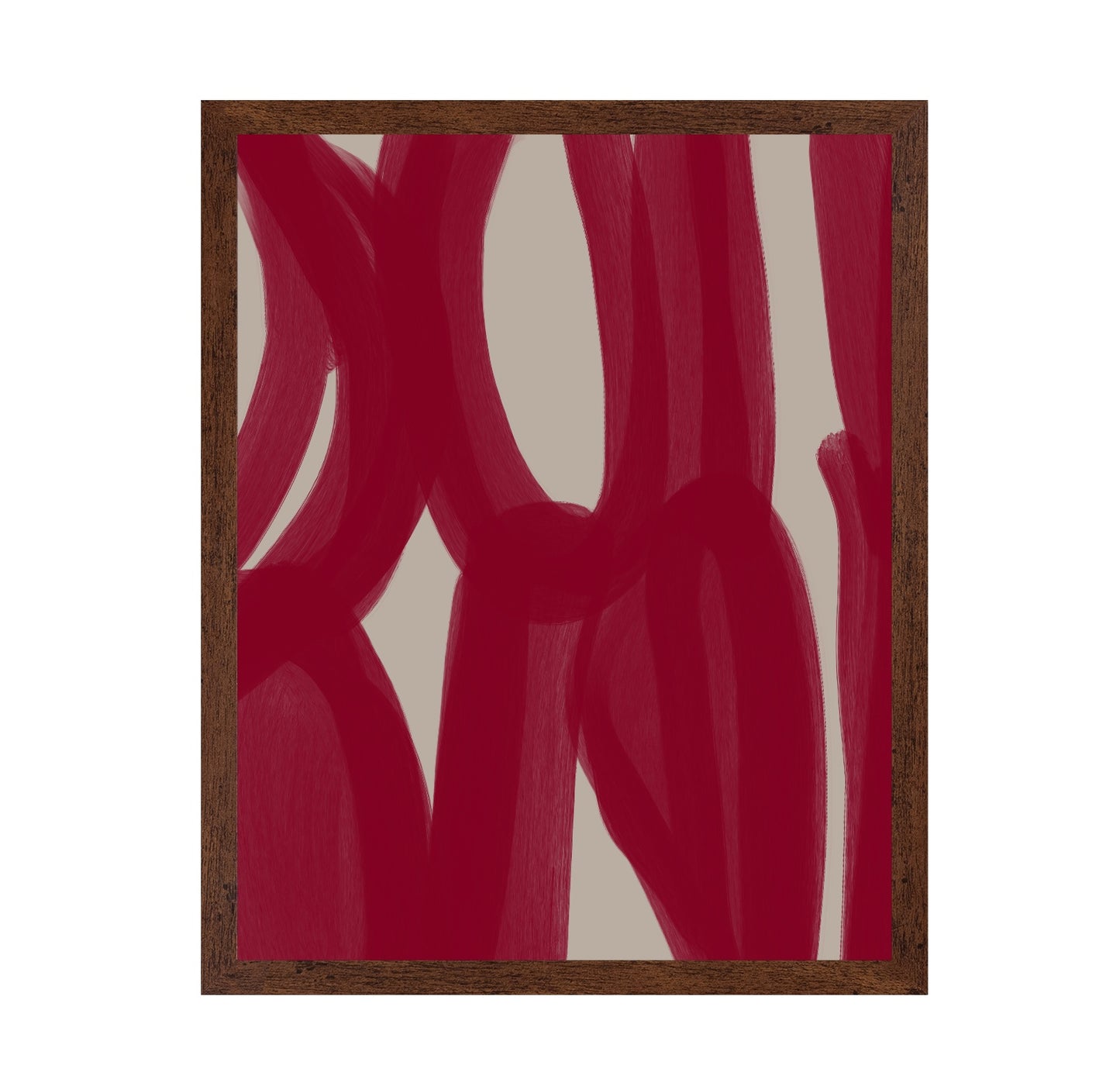 Crimson Ribbon Lines