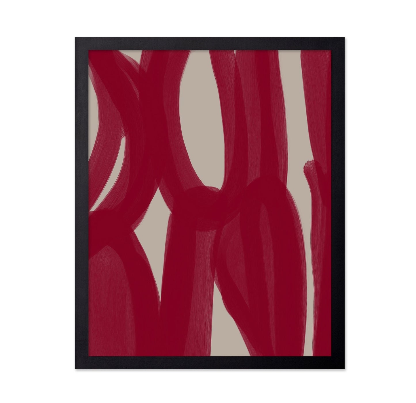 Crimson Ribbon Lines