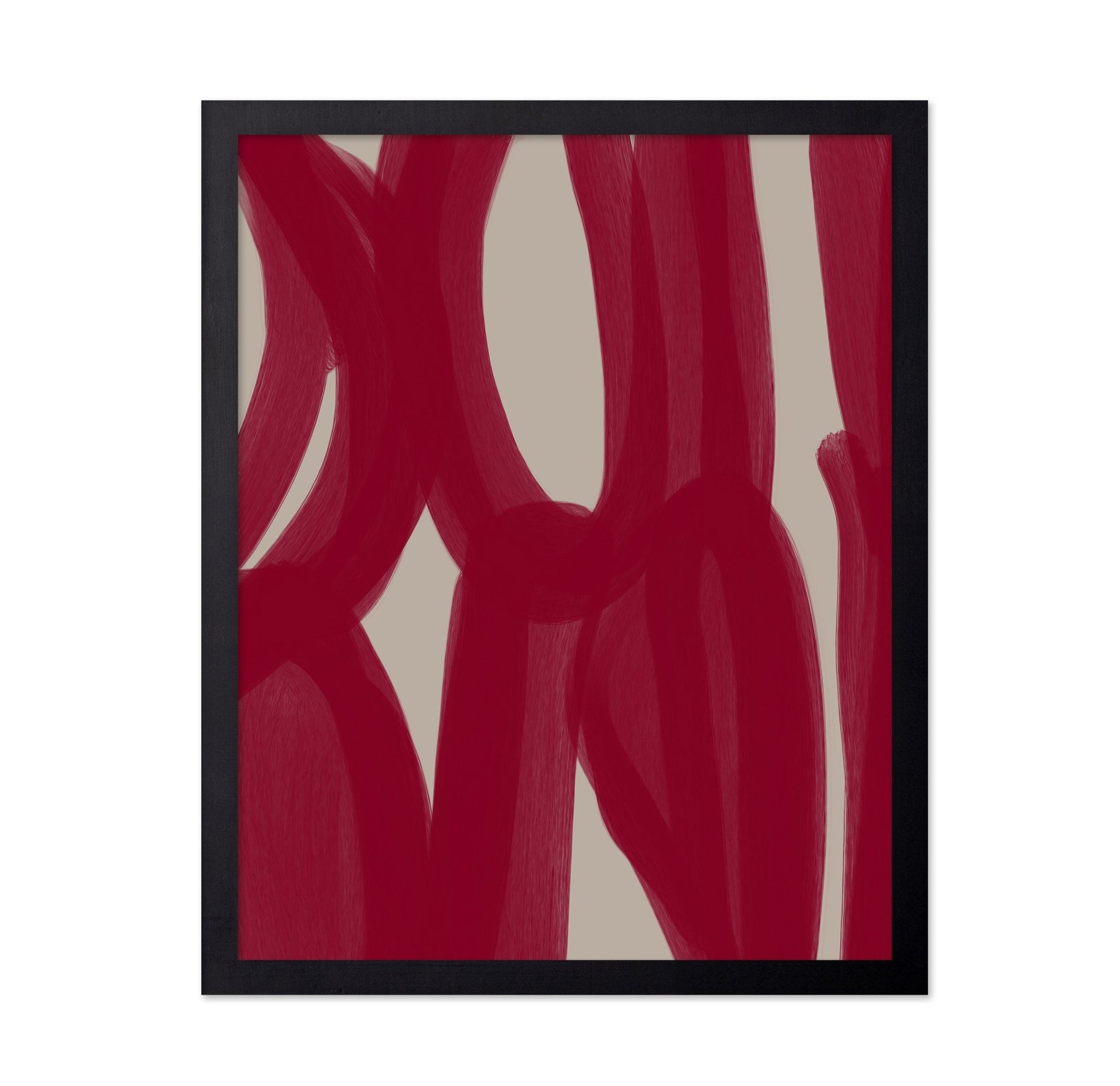 Crimson Ribbon Lines
