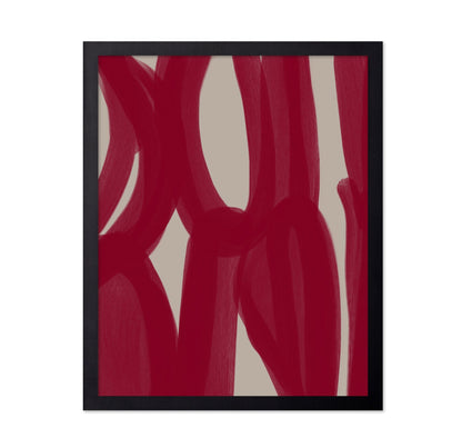 Crimson Ribbon Lines