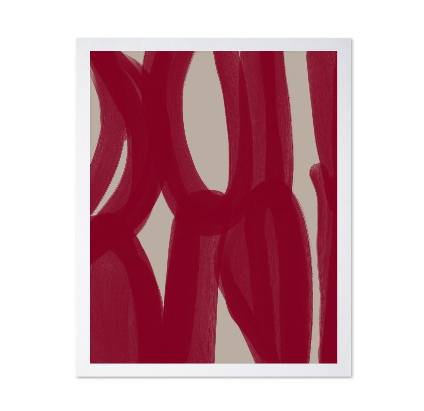 Crimson Ribbon Lines