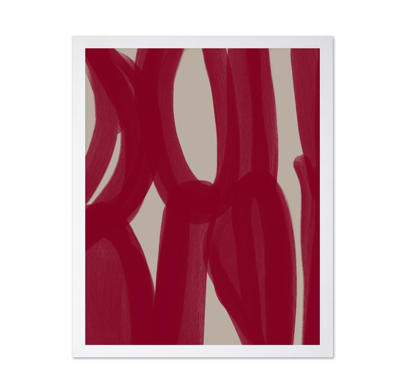 Crimson Ribbon Lines