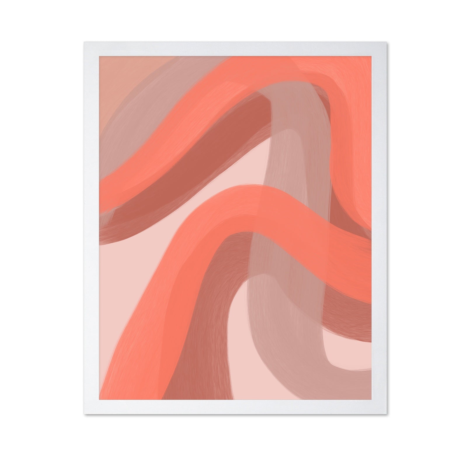 Coral Abstract Flow
