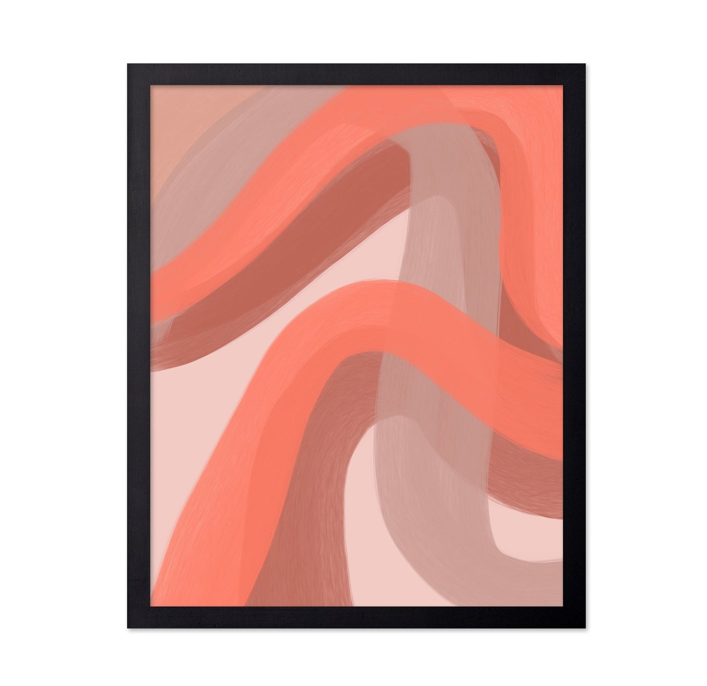 Coral Abstract Flow