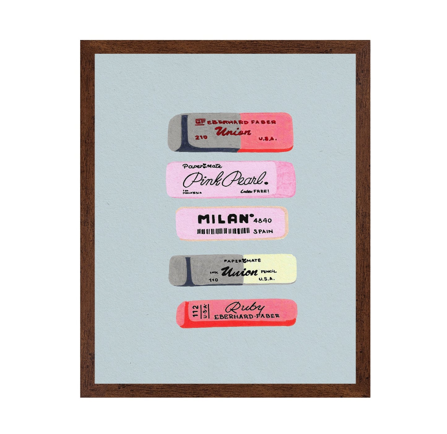 Vintage Eraser Labels